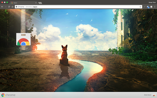 Dark minimal abstract theme screenshot 1