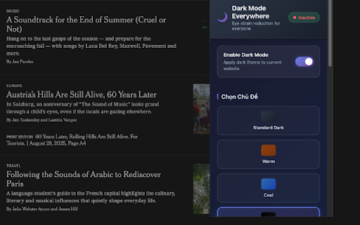 Dark Mode Everywhere screenshot 1