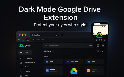 Dark Mode Google Drive screenshot 1