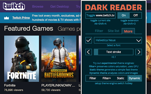 Dark Reader screenshot 1