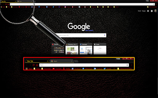 Dark Red & Gold Leather Carbon Fibre screenshot 1