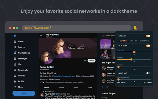 Dark Theme - Dark mode for Chrome screenshot 1