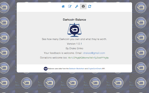 Darkcoin Balance screenshot 1
