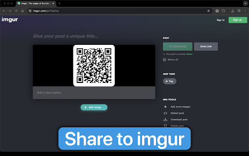 DarkMode QRCode Generator screenshot 1