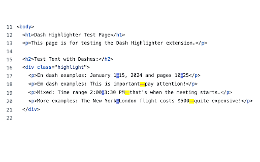 Dash Highlighter screenshot 1
