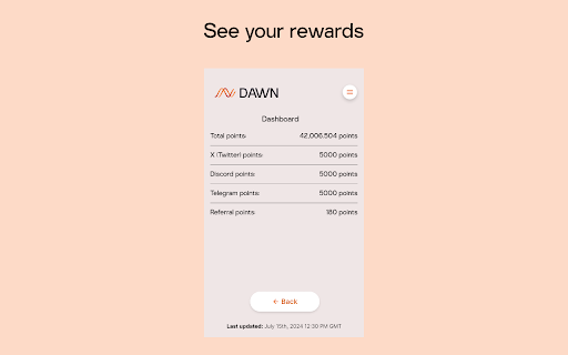 DAWN Validator Chrome Extension screenshot 1