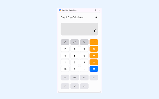 Day2Day Calculator screenshot 1