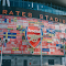 Decorated Wall of Emirates Stadium logo