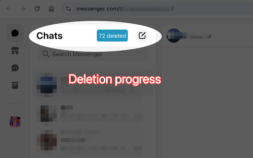 Delete All Messenger Messages - Facebook compatible screenshot 1
