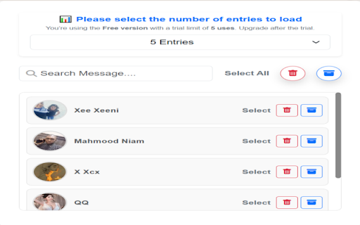 Delete Facebook Messages Fast & Advanced screenshot 1