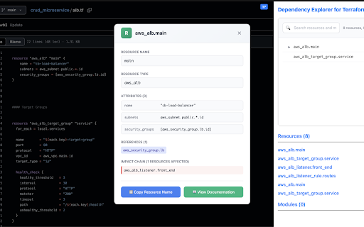 Dependency Explorer for Terraform screenshot 1