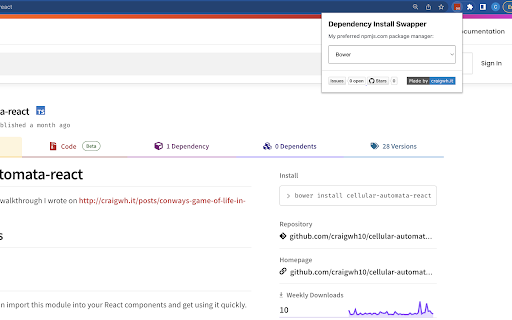 Dependency Install Swapper screenshot 1