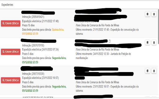 Destaque de Prazos - PJE - TJMG screenshot 1