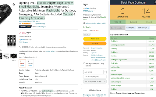Detail Page Optimizer screenshot 1