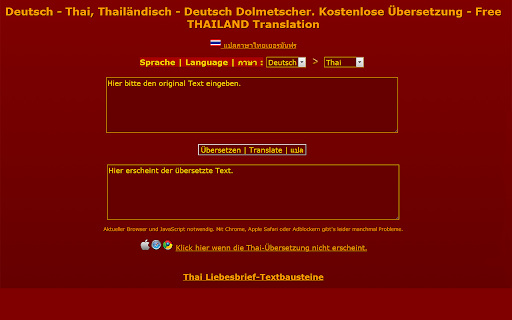 Deutsch - Thai Online-Dolmetscher screenshot 1