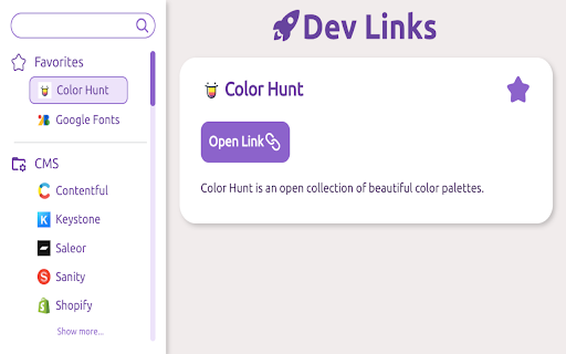 Dev Links screenshot 1