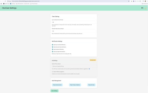 DevCare screenshot 1