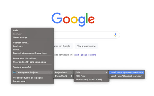 DevUser Credentials Store (DUCS) screenshot 1