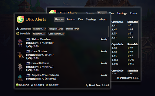 DFK Alerts screenshot 1