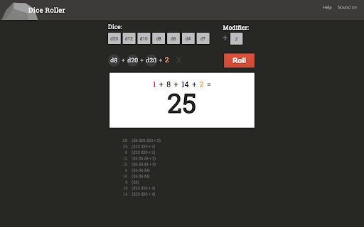 Dice Roller screenshot 1