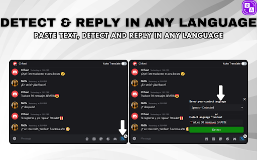 Discord web translator screenshot 1