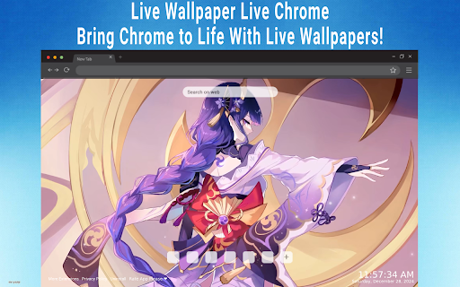 Divine Conqueror Raiden Shogun Live Wallpaper screenshot 1