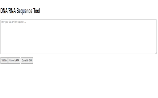 DNA/RNA Sequence Tool screenshot 1