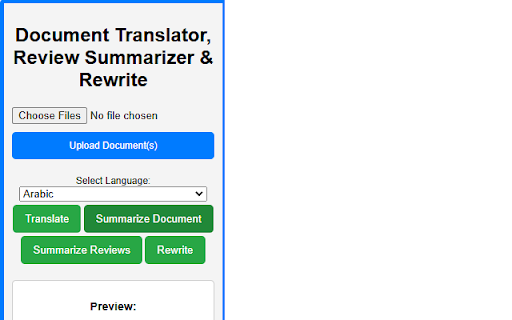 Document Translator & Summarizer screenshot 1