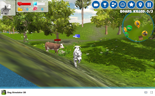 Dog Simulator 3D Game - Experience life as a dog in this fun simulator! screenshot 1