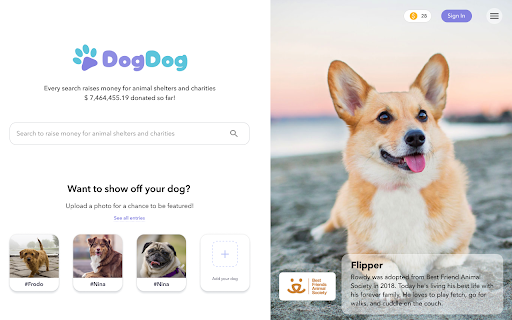 DogDog - feed dogs with every search screenshot 1