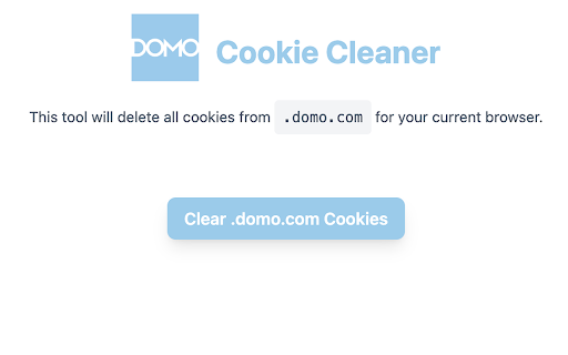 Domo Cookie Cleaner screenshot 1