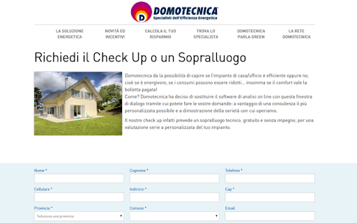 Domotecnica Template screenshot 1
