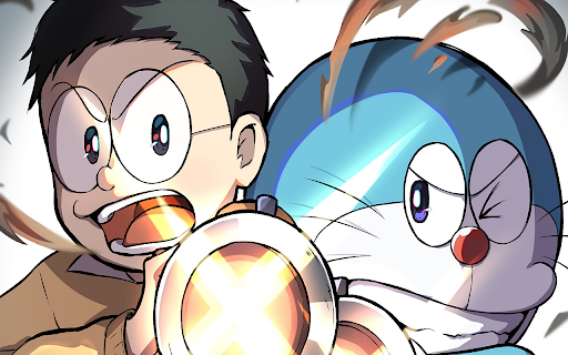 Doraemon and Nobita Nobi Browser Theme screenshot 1