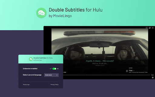 Double Subtitles for Hulu by MovieLingo screenshot 1