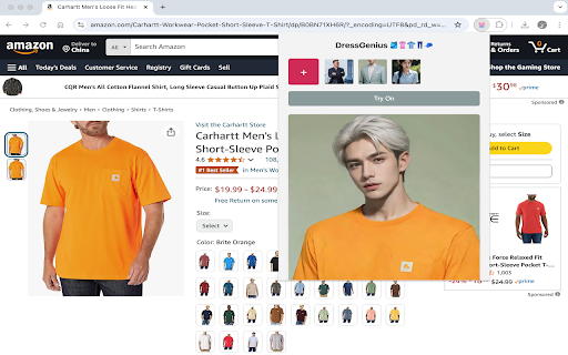 DressGenius - AI Virtual Try-On screenshot 1