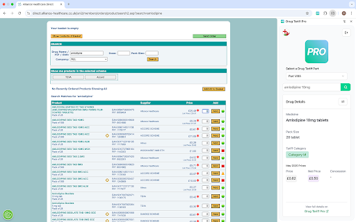 Drug Tariff Pro screenshot 1