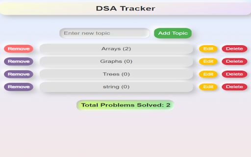 DSA Progress Tracker screenshot 1