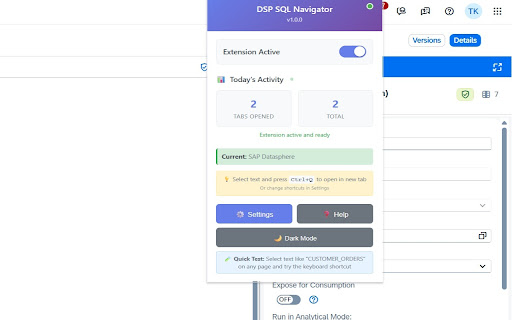 DSP SQL Navigator screenshot 1