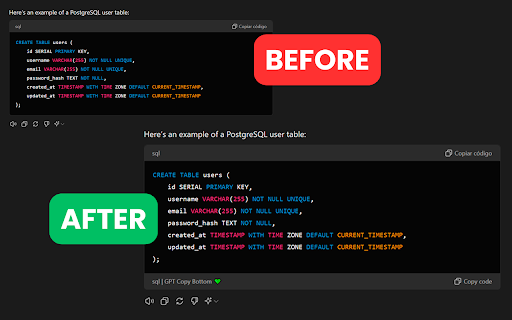 Dual Copy Button for ChatGPT screenshot 1