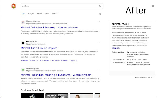 DuckDuckGo Minimal Theme screenshot 1