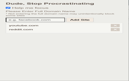 Dude, Stop Procrastinating screenshot 1