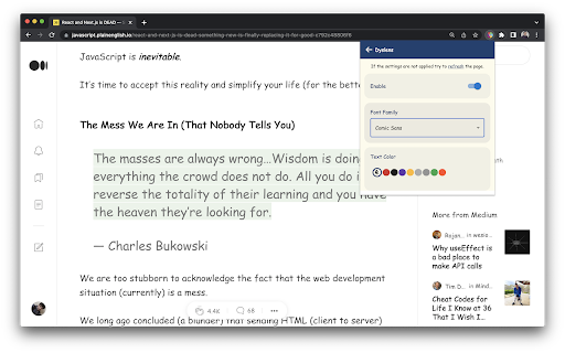 Dyslens screenshot 1