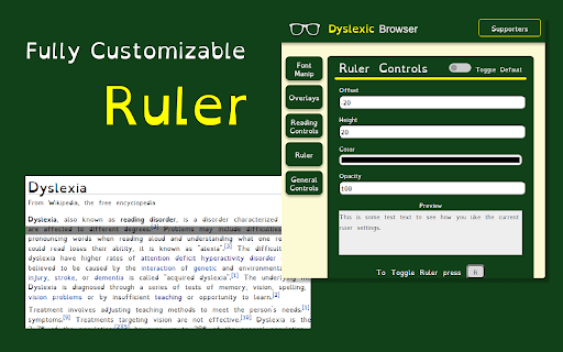 Dyslexic Browser screenshot 1