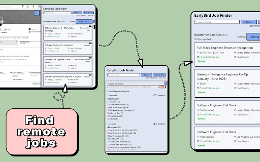 EarlyBird Jobs - Simplify your job search screenshot 1