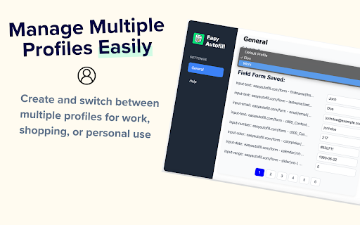 Easy Autofill: Secure Profile-Based Fill Out and Form Filling screenshot 1