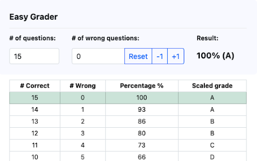 Easy Grader screenshot 1