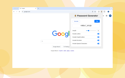Easy Password Generator screenshot 1