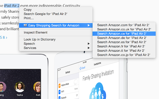 Easy Shopping Search for Amazon screenshot 1