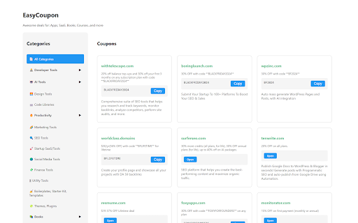 EasyCoupon - Your Shopping Companion screenshot 1