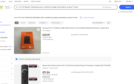 eBay Search screenshot 1
